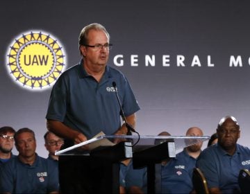 The United Auto Workers said on Sunday that a nationwide strike will begin before midnight. The move comes after the union and General Motors failed to agree on a new contract.
(Paul Sancya/AP)