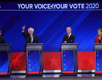 In Houston on Thursday, Democratic presidential hopefuls Mayor Pete Buttigieg, Sen. Bernie Sanders, former Vice President Joe Biden and Sen. Elizabeth Warren participate in the third Democratic primary debate of the 2020 presidential campaign season.