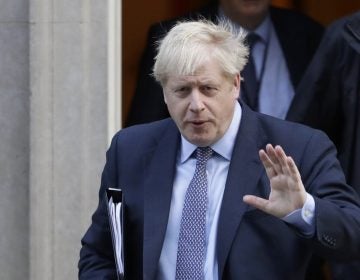 British Prime Minister Boris Johnson leaves 10 Downing Street.