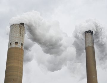 The Bruce Mansfield Power Plant burns coal to generate electricity in Beaver County. (Amy Sisk/StateImpact Pennsylvania)