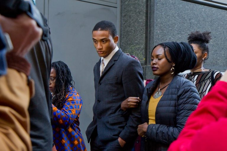 Defendant Michael White leaves court on Tuesday afternoon. (Kimberly Paynter/WHYY)