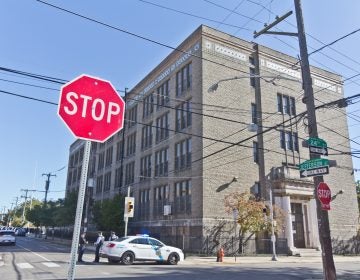 The former John F Reynolds school building will receive environmental testing as part of a grant form the federal EPA to the PHA. (Kimberly Paynter/WHYY)