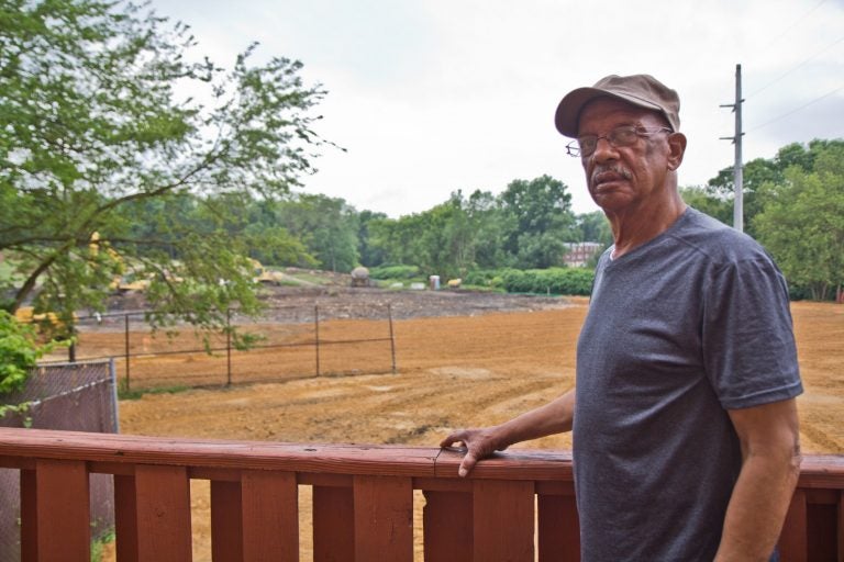 Leo Brundage, an “old Eastwick” native, returned to the neighborhood in the 1980s. (Kimberly Paynter/ WHYY)