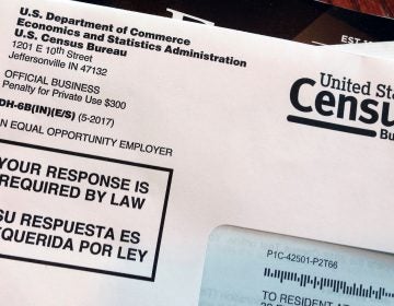 This March 23, 2018, file photo shows an envelope containing a 2018 census letter mailed to a U.S. resident as part of the nation's only test run of the 2020 Census. (Michelle R. Smith/AP Photo)