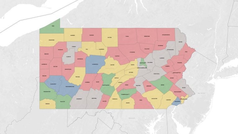 Map Of Pa Counties New Voting Systems To Launch In More Than Half Of Pa. Counties - Whyy