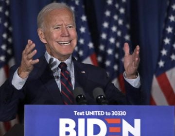 Democratic presidential candidate and former Vice President Joe Biden speaks at a campaign event Wednesday in Rochester, N.H. (Elise Amendola/AP)