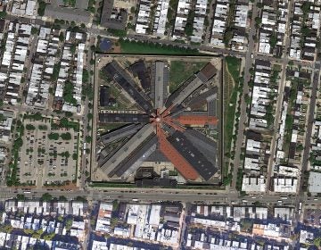 Eastern State Penitentiary from above (Google Earth)