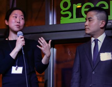 Judy Ni and Oscar Wang introduced the idea for HospitalityTogether at the Full City Challenge in February 2019 (Kait Moore Photography)