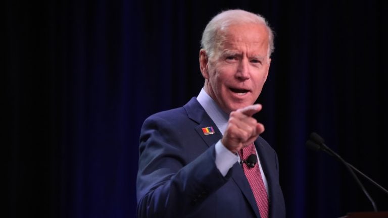 Former Vice President Joe Biden unveiled an ethics plan that also assails practices in the Trump administration. It comes as his son Hunter is making new pledges to curtail overseas business dealings to quell criticism over his role in Ukraine’s energy sector while his father was managing policy with the nation. Former Vice President Joe Biden unveiled an ethics plan that also assails practices in the Trump administration. It comes as his son Hunter is making new pledges to curtail overseas business dealings to quell criticism over his role in Ukraine's energy sector while his father was managing policy with the nation.
(Scott Olson/Getty Images)