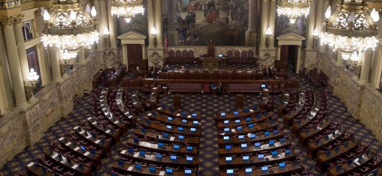 Shown is the Pennsylvania House of Representatives chamber Tuesday, Dec. 8, 2015, in Harrisburg, Pa. (Matt Rourke/AP Photo)