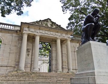 The Meudon Gate at the Rodin museum is a replica of the one at Rodin’s estate in the suburb of Paris, Meudon. (Kimberly Paynter/WHYY)