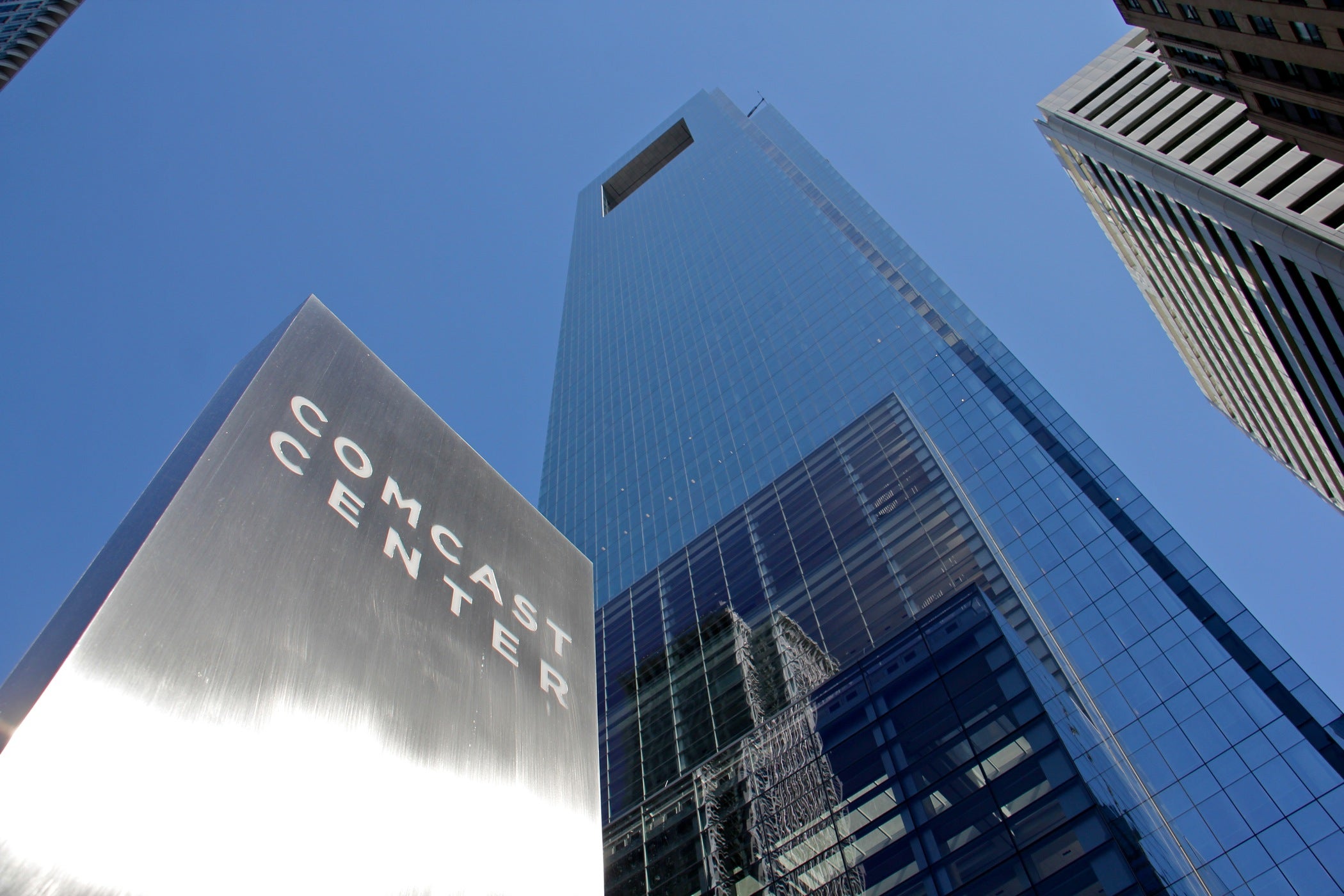 The Comcast Center in Center City. 