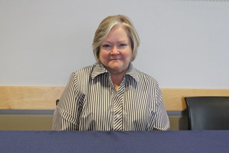 Judy Shepard, mother of Matthew Shepard, who was murdered in 1998 because he was gay, spoke at the National Constitution Center to a summit of law enforcement officials on hate crimes and domestic terrorism. (Emma Lee/WHYY)
