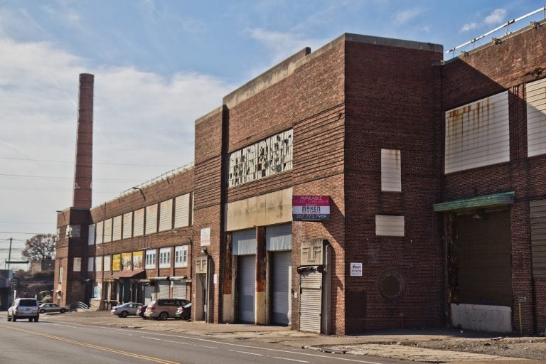 956 Erie Avenue is a 19-acre property that’s being developed into a industrial space by Maken Studios.  (Kimberly Paynter/WHYY)