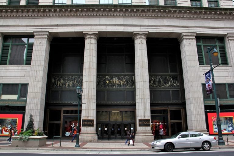 Macy's department store on Market Street in Philadelphia. (Emma Lee/WHYY)