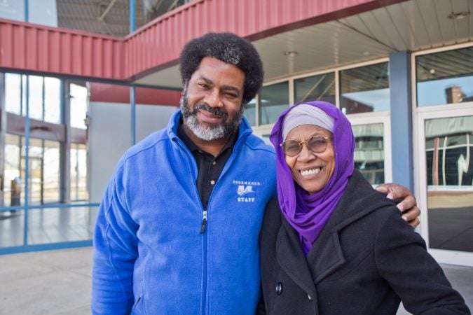 Sharif El-Mekki and his mom Aisha El-Mekki. (Kimberly Paynter/WHYY)