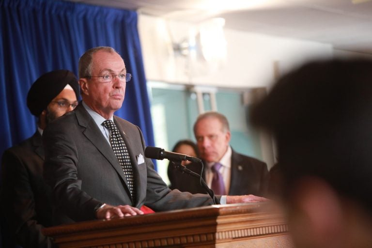Governor Phil Murphy announces recommendations from the Criminal Sentencing and Disposition Commission in Trenton on November 14, 2019. Edwin J. Torres/Governor's Office)