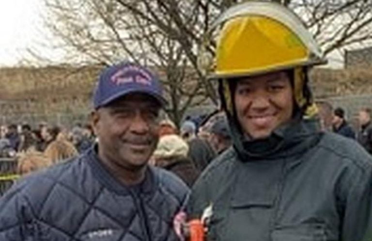 Jeffery Stowe, (left), and Daynese Stowe will be the first African-American father and daughter to actively serve as firefighters at the same time in the history of the Philadelphia Fire Department. (Provided/Leanne Stowe/Philadelphia Tribune)