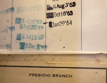 This June 17, 2009 photo shows a return date of January 29, 1964 stamped inside a copy of George Bernard Shaw's 'Man and Superman' displayed at the San Francisco Public Library in San Francisco that was returned after 45 years. In all, 29,000 overdue items were returned during the May amnesty program, library officials reported. That amounted to about $730,000 and included more than 3,100 books that were more than 60 days late and had been considered gone forever. (Eric Risberg/AP Photo)