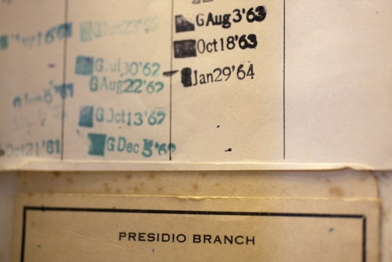 This June 17, 2009 photo shows a return date of January 29, 1964 stamped inside a copy of George Bernard Shaw's 'Man and Superman' displayed at the San Francisco Public Library in San Francisco that was returned after 45 years. In all, 29,000 overdue items were returned during the May amnesty program, library officials reported. That amounted to about $730,000 and included more than 3,100 books that were more than 60 days late and had been considered gone forever. (Eric Risberg/AP Photo)