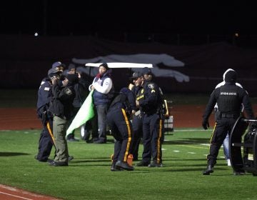 police on the football field