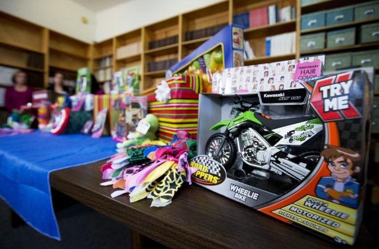 In this file photo, toys considered dangerous, according to U.S. Public Interest Research Group's 28th annual Trouble in Toyland report, are displayed during a news conference in Washington. (Manuel Balce Ceneta/AP Photo)