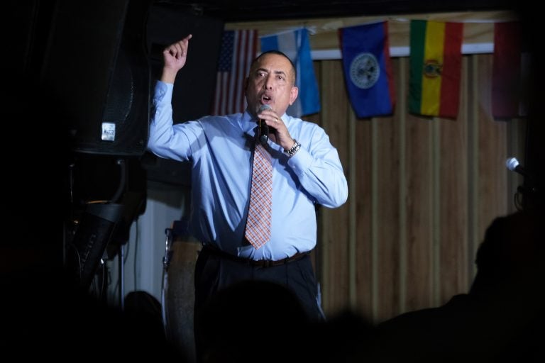 Democratic mayoral candidate Eddie Moran is looking to become the first Latinx mayor of Reading, which has a majority latinx population. (Matt Smith for Keystone Crossroads)
