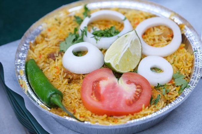 A dish of chicken Biryani at Eat Spice. (Matt Smith for Keystone Crossroads)