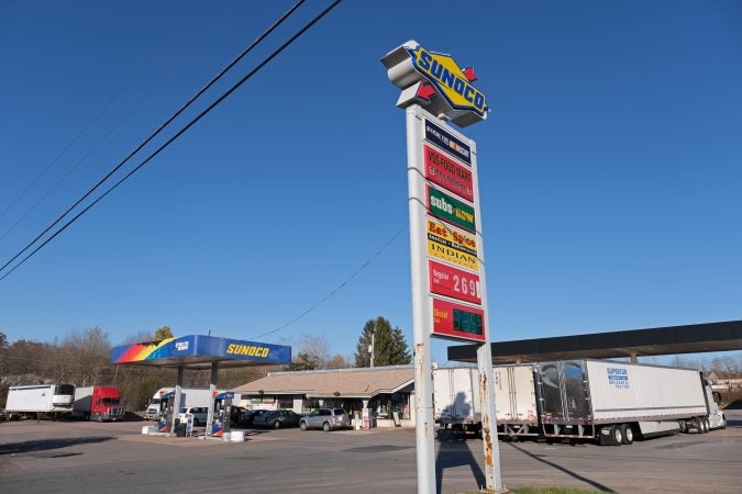 A look at the exterior of Eat Spice, a restaurant at the truck stop on route 534 off I-80 in White Haven, Pennsylvania.(Matt Smith for Keystone Crossroads)