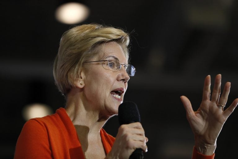 Democratic presidential candidate Sen. Elizabeth Warren, D-Mass., speaks during a town hall meeting at Grinnell College, Monday, Nov. 4, 2019, in Grinnell, Iowa. (AP Photo/Charlie Neibergall)