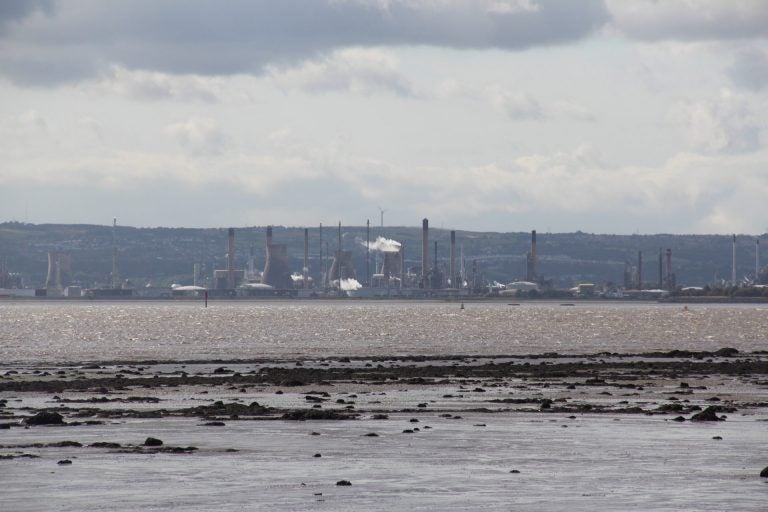 Ships carrying ethane from Pennsylvania sail the Firth of Forth, a river estuary emptying into the North Sea, to Grangemouth. (Reid R. Frazier/StateImpact Pennsylvania)