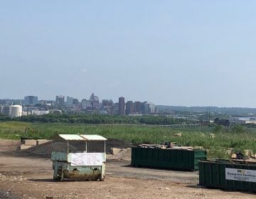 The landfill for construction and demolition debris south of Wilmington is nearing its 130 foot capacity. (Cris Barrish/WHYY)