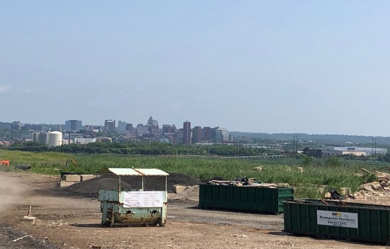 The landfill for construction and demolition debris south of Wilmington is nearing its 130 foot capacity. (Cris Barrish/WHYY)
