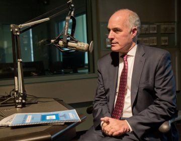 U.S. Senator Bob Casey at WHYY studios. (Kimberly Paynter/WHYY)