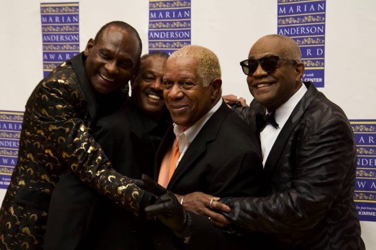 Image from iOS (4) File photo: The founding members of Kool & The Gang, (from left) George Brown, Robert 'Kool' Bell, Dennis D. T. Thomas, and Claydes Charles Smith, were given the Marian Anderson Award in November, 2019. (Kimberly Paynter/WHYY)