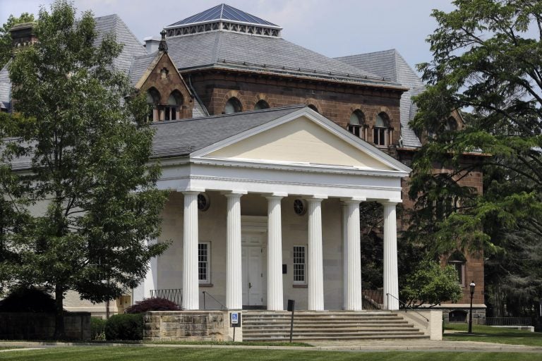 This June 24, 2013, file photo shows Princeton Theological Seminary in Princeton, N.J. The seminary in New Jersey will provide scholarships and set up doctoral fellowships to repent for having benefited from slavery. NJ.com reported Monday, Oct. 21, 2019, that Princeton Theological Seminary will set aside $28 million to provide 30 scholarships for students who descended from slaves or underrepresented groups. (AP Photo/Mel Evans, File)