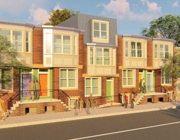Rendering of the homes from Women’s Community Revitalization Project