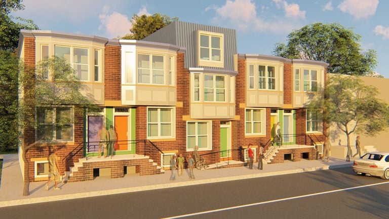 Rendering of the homes from Women’s Community Revitalization Project