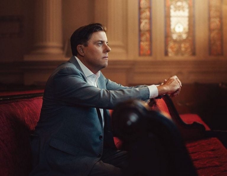 Bill Golderer inside the Arch Street Presbyterian Church. (Justin James Muir)