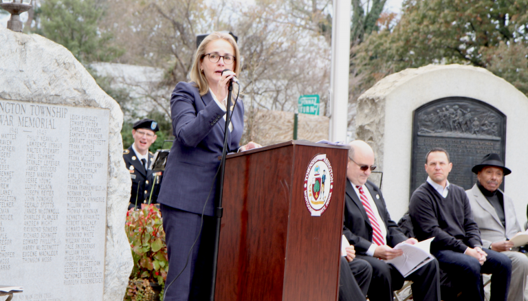 Pa. Congresswoman Madeleine Dean wants to address a growing complaint among service members about aggressive debt collectors. (Ximena Conde/WHYY)