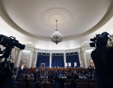 Fiona Hill, the National Security Council's former senior director for Europe and Russia, and David Holmes, an official from the U.S. Embassy in Ukraine, testified in the House impeachment inquiry Thursday. (Matt McClain/Pool/Getty Images)