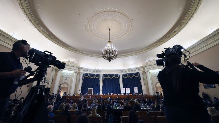 Fiona Hill, the National Security Council's former senior director for Europe and Russia, and David Holmes, an official from the U.S. Embassy in Ukraine, testified in the House impeachment inquiry Thursday. (Matt McClain/Pool/Getty Images)