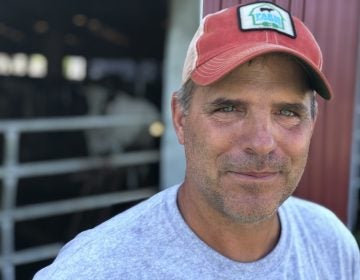 Peter Melnik, a fourth-generation dairy farmer, owns Bar-Way Farm, Inc. in Deerfield, Mass. He has an anaerobic digester on his farm that converts food waste into renewable energy. (Allison Aubrey/NPR)