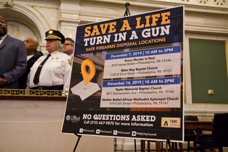 Philadelphia officials and activists are asking parents to do a room check in their homes and turn in any guns they find. (Kimberly Paynter/WHYY)