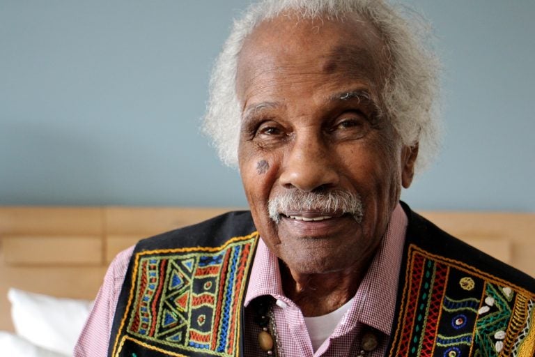 Children's book author and illustrator Ashley Bryan, 96, has donated his papers to the University of Pennsylvania. (Emma Lee/WHYY)