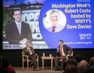 Washington Week and national political reporter for The Washington Post, Robert Costa speaks with Fresh Air's Dave Davies at WHYY.  (Miguel Martinez/WHYY)