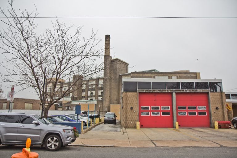 PFD Engine 10 in South Philadelphia will be demolished under a plan to build housing on the city land. (Kimberly Paynter/WHYY)