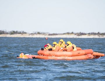SERE trainees in a life raft. (U.S. Air Force photo by Senior Airman Ariel Owings)