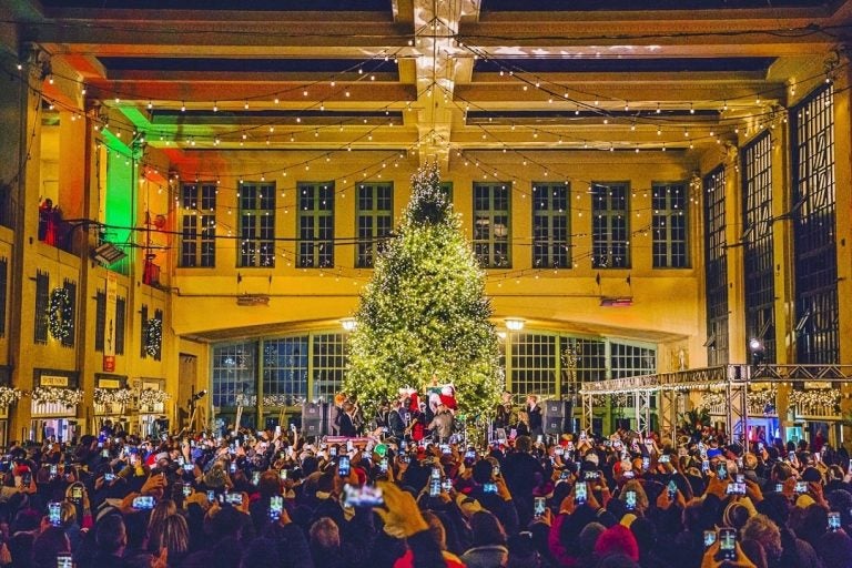 The 2019 Asbury Park Convention Hall Christmas Tree lighting ceremony. (Courtesy of Chris Spiegel/Blur Revision Media Design)