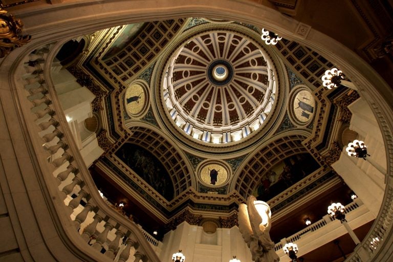 The dome of the Capitol rotunda is seen Wednesday, March 15, 2006, in Harrisburg, Pa.
(Carolyn Kaster/AP Photo)